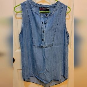 Peck and peck lightweight Jean color tank